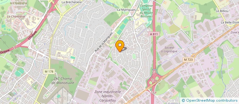 localisation de l'entreprise SCI APOJEY  CARQUEFOU