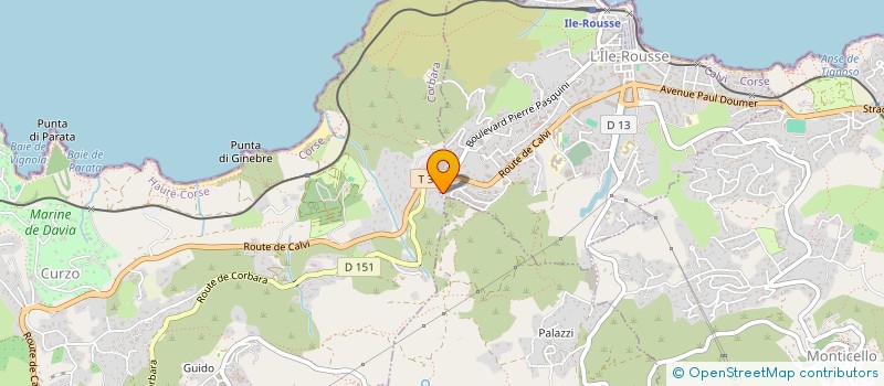 localisation de l'entreprise SCI APOLISA à L'ILE ROUSSE
