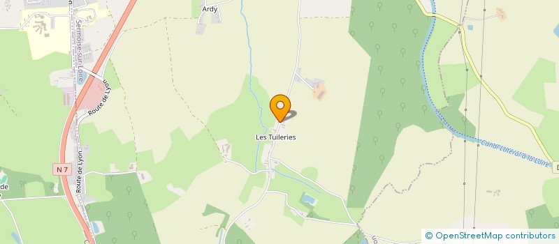 localisation de l'entreprise SCI APOLLINAIRE  SERMOISE-SUR-LOIRE