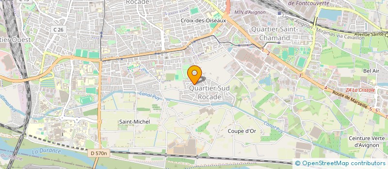 localisation de l'entreprise SCI APOLLINAIRE  AVIGNON