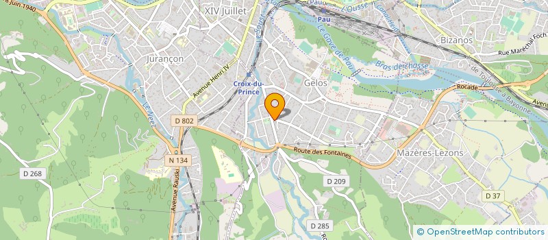 localisation de l'entreprise SCI APOLLINE  GELOS