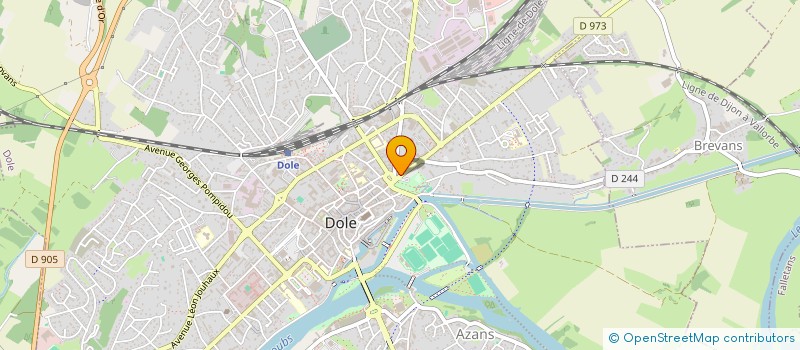 localisation de l'entreprise SCI APOLLINE à DOLE