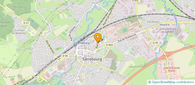 localisation de l'entreprise SCI APOLLINE  SARREBOURG
