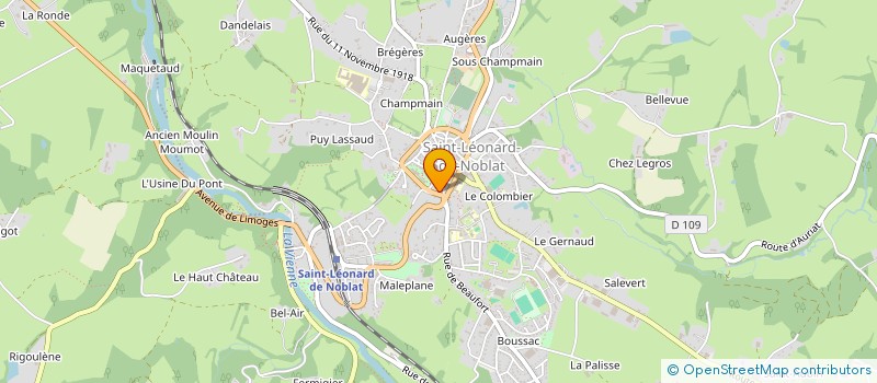 localisation de l'entreprise SCI APOLLINE à SAINT-LEONARD-DE-NOBLAT
