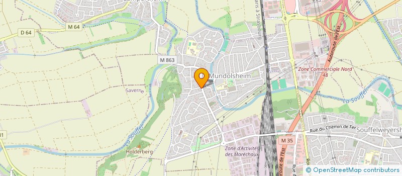 localisation de l'entreprise SCI APOLLINE  MUNDOLSHEIM