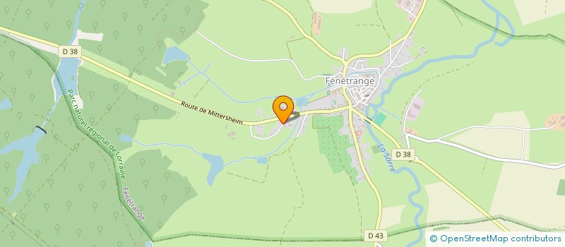 localisation de l'entreprise SCI APOLLINE  FENETRANGE