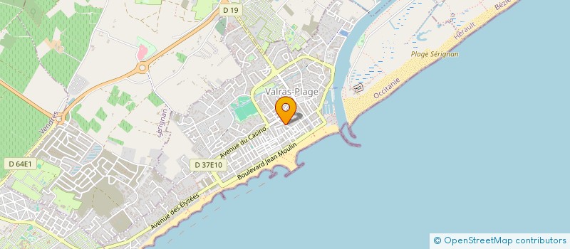 localisation de l'entreprise SCI APOLLINE  VALRAS-PLAGE