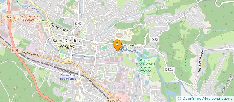 localisation de l'entreprise SCI APOLLINE II à SAINT-DIE-DES-VOSGES