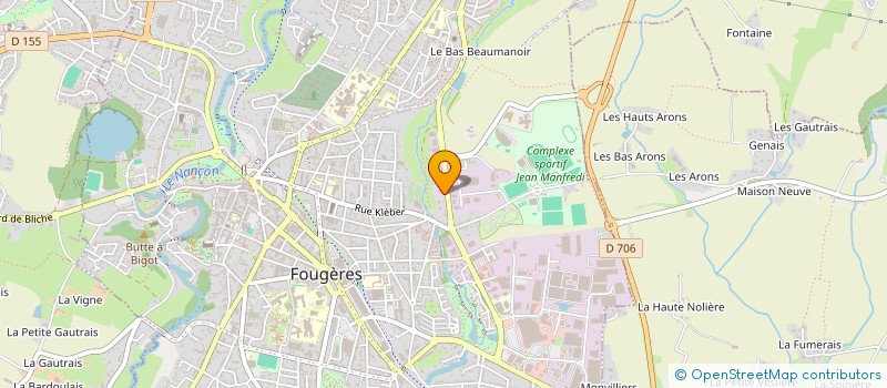 localisation de l'entreprise SCI APOLLO PALACE IMMOBILIER  FOUGERES