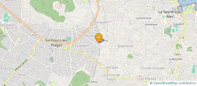 localisation de l'entreprise SCI APOLONIA à SIX-FOURS-LES-PLAGES