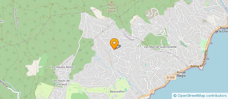 localisation de l'entreprise SCI APOMEVA à GRIMAUD