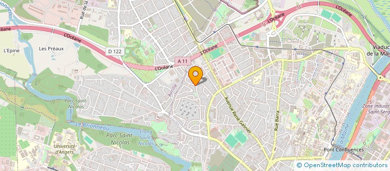 localisation de l'entreprise SCI APOTECK à ANGERS