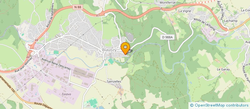 localisation de l'entreprise SCI APOTEKE  BLAVOZY