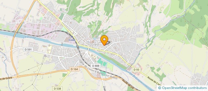 localisation de l'entreprise SCI APOTHICA  CREST