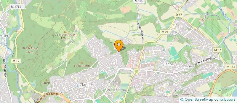 localisation de l'entreprise SCI APP'IMMO  CLAPIERS