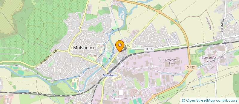 localisation de l'entreprise SCI APPART'ALSACE  MOLSHEIM