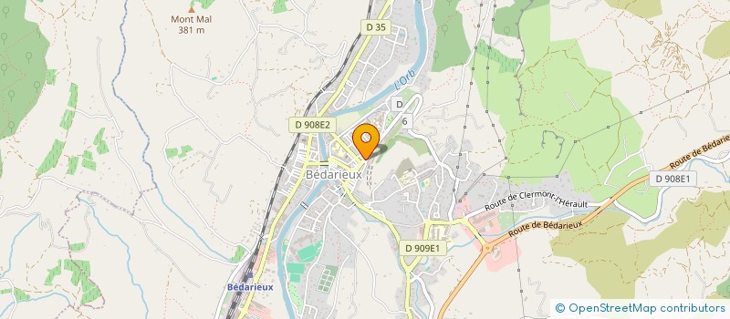 localisation de l'entreprise SCI APPART.COM  BEDARIEUX