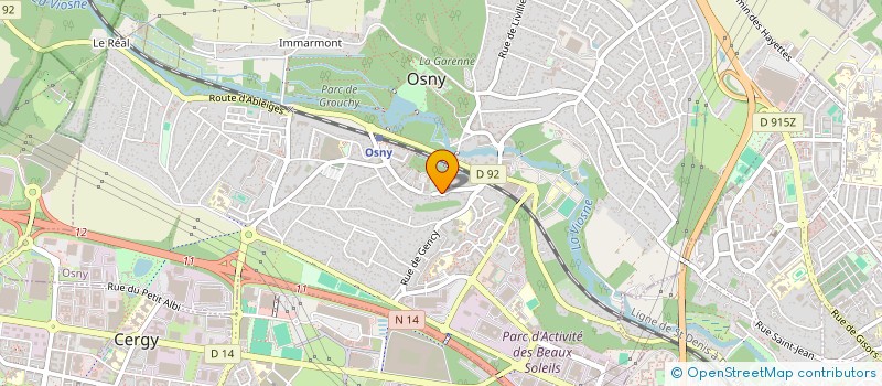 localisation de l'entreprise SCI APPARTEMENT GUIOT  OSNY