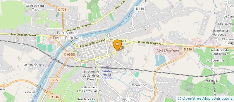 localisation de l'entreprise SCI APPARTEX  PINEUILH