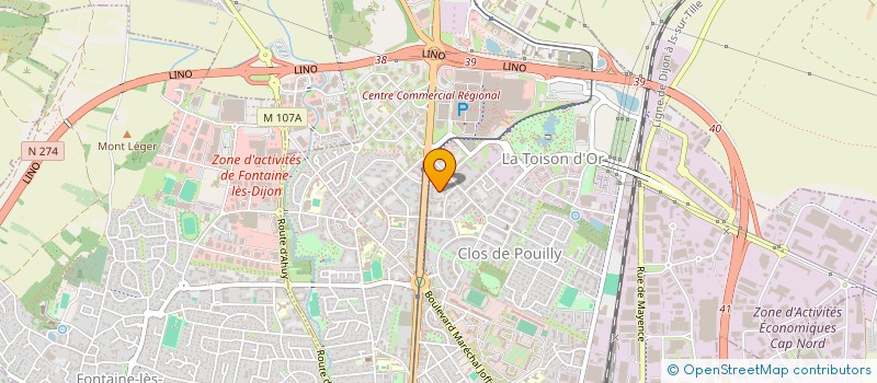 localisation de l'entreprise SCI APPARTFILLES à DIJON