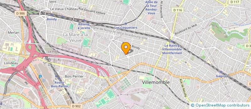 localisation de l'entreprise SCI APPI à VILLEMOMBLE