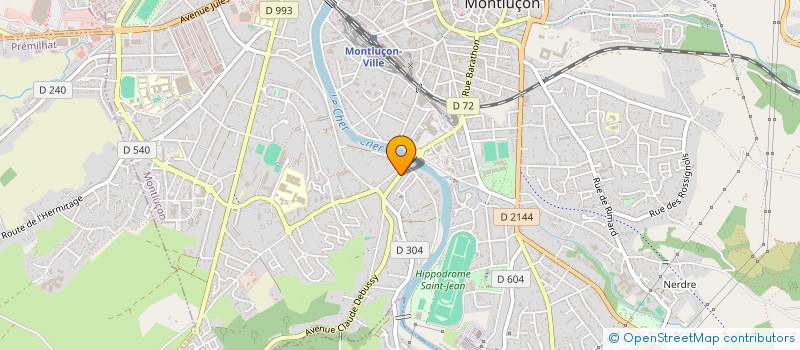 localisation de l'entreprise SCI APPIENNE IMMOBILIER à MONTLUCON