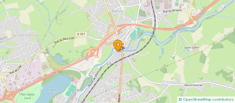 localisation de l'entreprise SCI APPLI  BLANZY