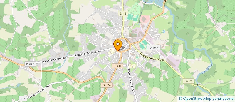 localisation de l'entreprise SCI APPOLINAIRE  EAUZE