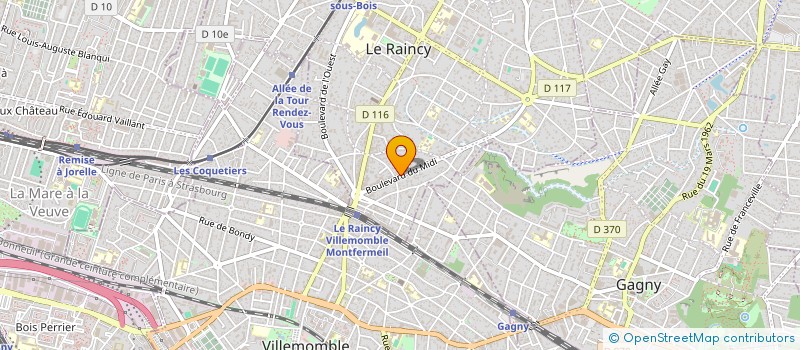 localisation de l'entreprise SCI APPOLINE à LE RAINCY