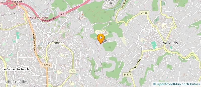 localisation de l'entreprise SCI APPOLINE à VALLAURIS