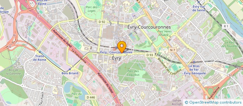 localisation de l'entreprise SCI APPOLLO INVEST à EVRY-COURCOURONNES