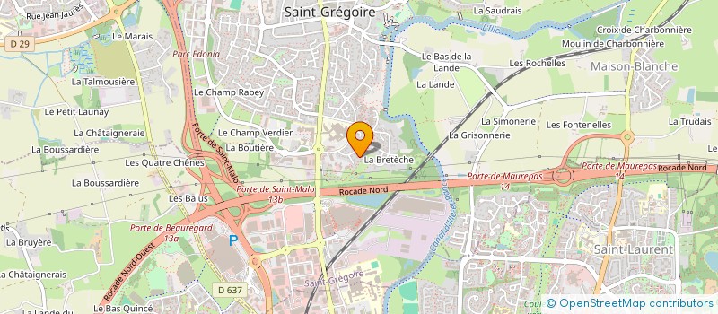 localisation de l'entreprise SCI APPOLONIA  SAINT-GREGOIRE