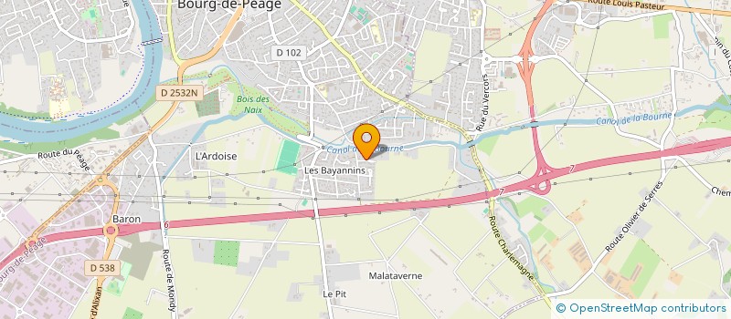 localisation de l'entreprise SCI APPROBOIS  BOURG-DE-PEAGE