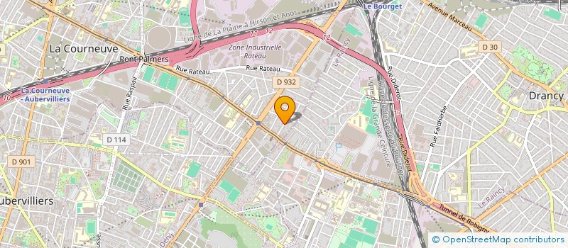localisation de l'entreprise SCI APPU à LA COURNEUVE