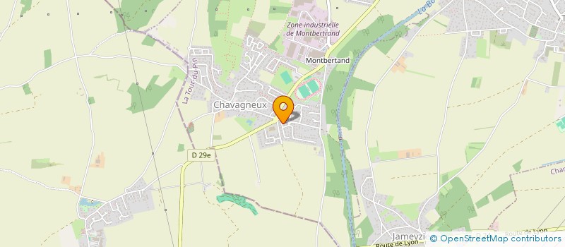 localisation de l'entreprise SCI APRIKIAN SEVAN ET LORIS  CHARVIEU-CHAVAGNEUX