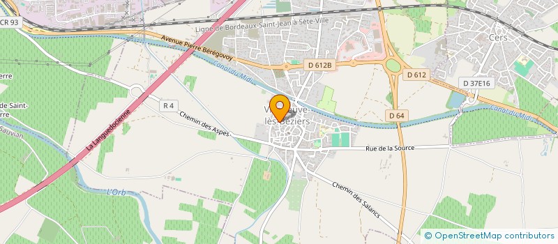 localisation de l'entreprise SCI APRILE à VILLENEUVE-LES-BEZIERS