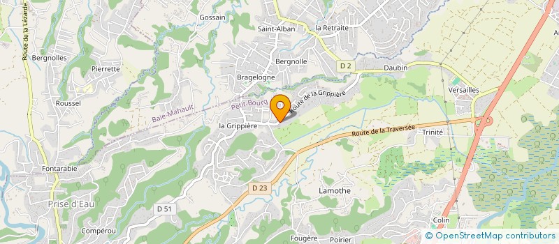 localisation de l'entreprise SCI APRO  PETIT-BOURG