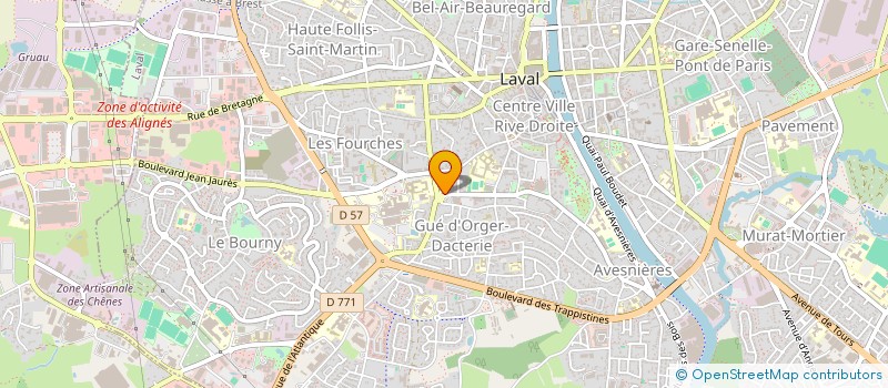 localisation de l'entreprise SCI APS à LAVAL