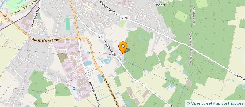 localisation de l'entreprise SCI APTSS  ROMORANTIN-LANTHENAY