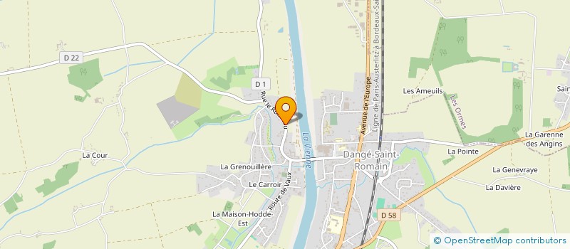 localisation de l'entreprise SCI APV à DANGE-SAINT-ROMAIN