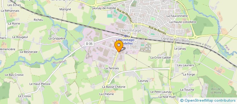 localisation de l'entreprise SCI APX  L'HERMITAGE