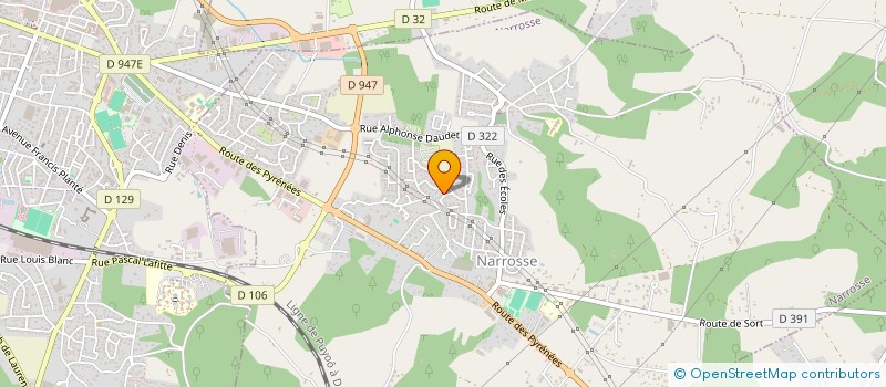 localisation de l'entreprise SCI APY DAX  NARROSSE