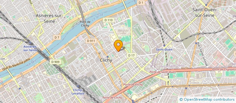 localisation de l'entreprise SCI AQARA2T à CLICHY
