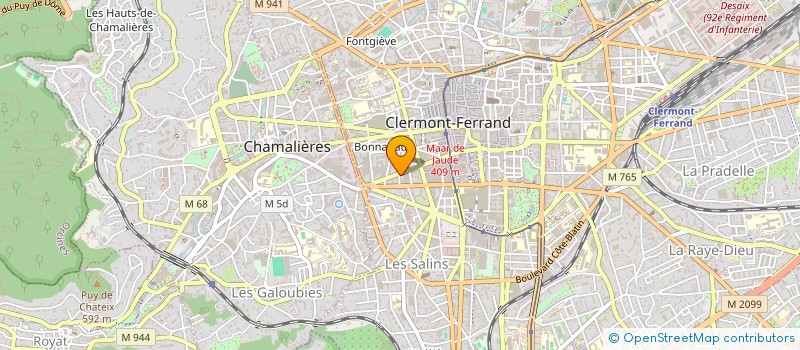 localisation de l'entreprise SCI AQHA  CLERMONT-FERRAND