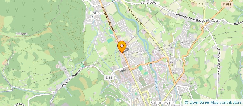 localisation de l'entreprise SCI AQMERIE  BAGNERES-DE-BIGORRE