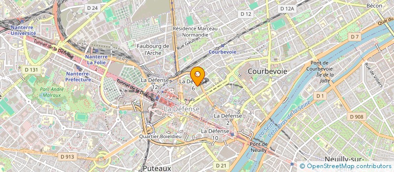 localisation de l'entreprise SCI AQPRIM PROMOTION à COURBEVOIE