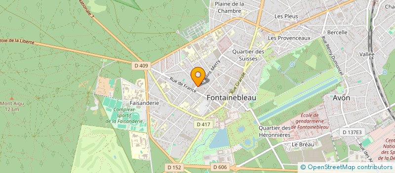 localisation de l'entreprise SCI AQUA FONTANAE à FONTAINEBLEAU