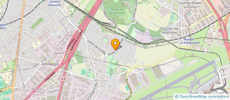 localisation de l'entreprise SCI AQUA KINE 91  WISSOUS