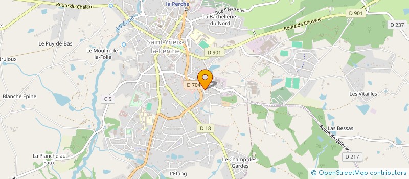 localisation de l'entreprise SCI AQUABA 87 à SAINT-YRIEIX-LA-PERCHE