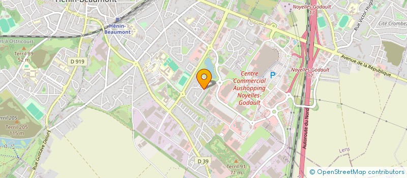 localisation de l'entreprise SCI AQUADREAMS à HENIN-BEAUMONT